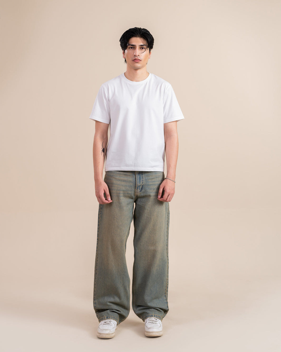 Khushposh Sand Blue Wide Leg